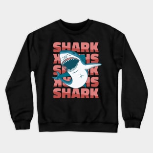 Shark Swimming Crewneck Sweatshirt